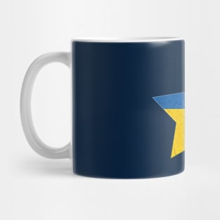 Star of Ukraine, Vintage Ukraine flag Mug